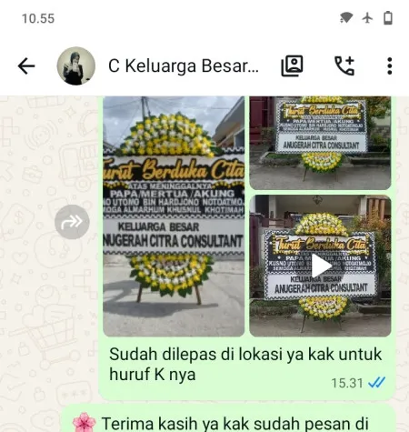 Pengiriman Papan Bunga Duka Sranten Karanggede